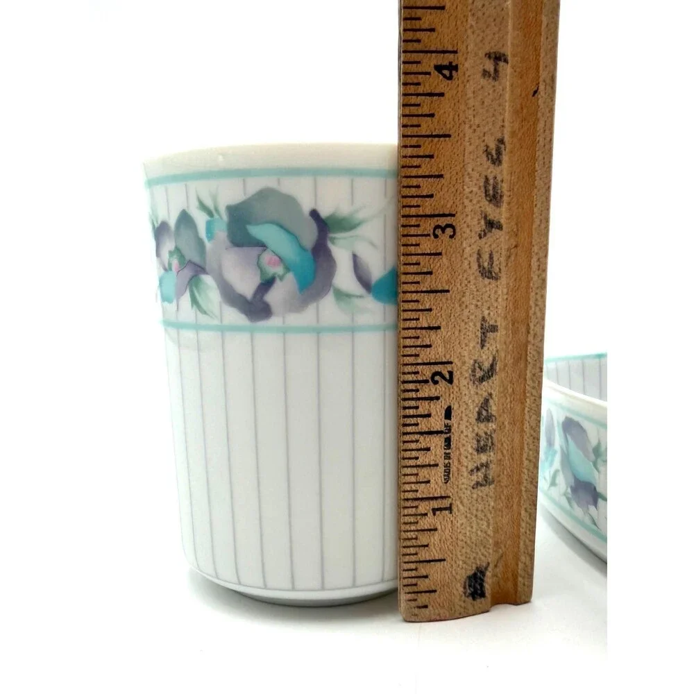 Vintage Sabrina by Andre Richard Co Soap Dish and Cup Set, 80s Decor